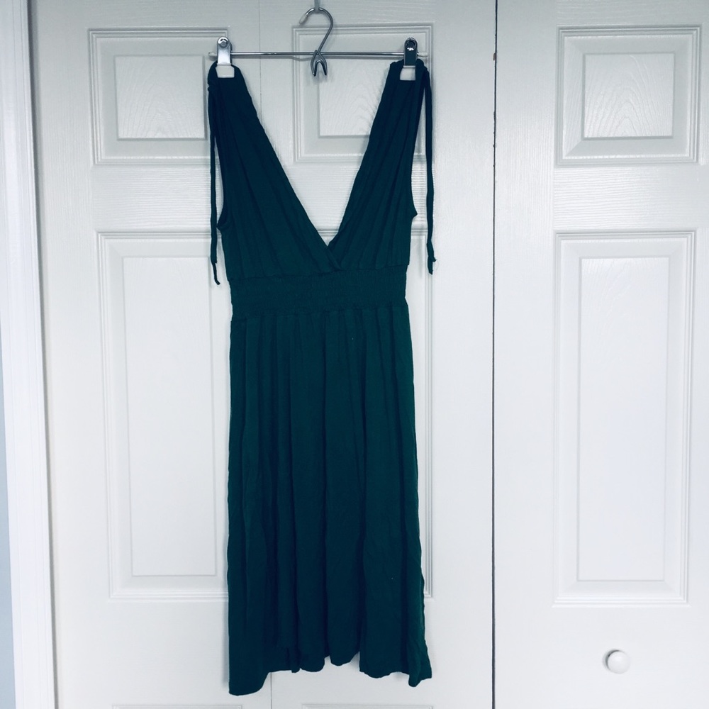 *3 for $12 sale* Dark green flowy cotton dress